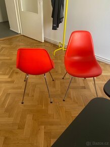 2x židle Vitra DSR oranžová - 5