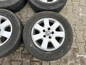 4x al kola 5x120 16 + pneu zimní 215/65 R16C - 5