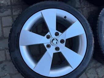 ORIGINÁL Alu Škoda DENOM R17, 5x112 - ZIMNÍ PNEU - 5