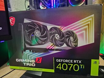 Grafická karta Msi Geforce RTX 4070 Ti Gaming X Trio - 5