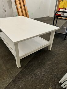 Hezký bílý dřevěný konferenční stůl IKEA HEMNES - 5