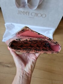 Jimmy Choo korálové psaníčko z hada - 5