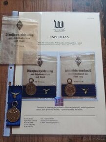 2x Služební vyznamenání wehrmacht 4. a 3. třídy (Luftwaffe) - 5