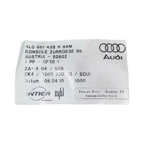 Podlaha kufru 4L0863462 AUDI Q7 4L S-Line facelift r.v. 2010 - 5