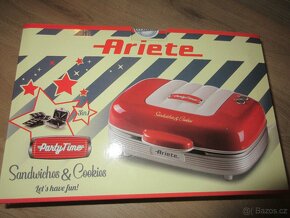 Ariete Party Time Sendvičovač 3v1 retro zcela nový - 5