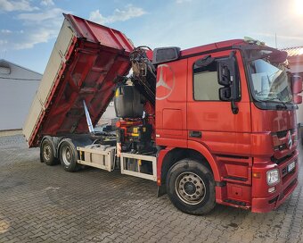 Mercedes-Benz Actros, Sklápeč + hydraulická ruka Fassi - 5