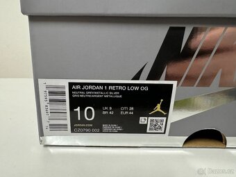 Nike Air Jordan 1 Retro Low OG Metallic Silver vel.44/28cm - 5