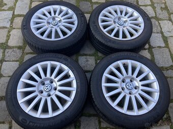 Alu kola VW / AUDI / ŠKODA 5x112 - letní MICHELIN 205/55R16 - 5