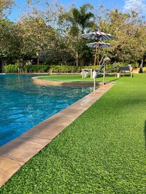 Umělý trávník tráva koberec k bazénu na hřiště - 5