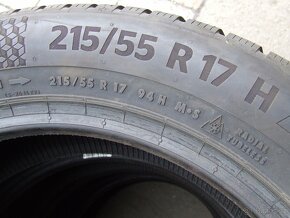 Prodám Zimní Pneumatiky  Continental 215/55 R17 - 5