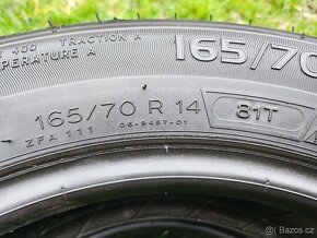 4x Letní pneu Michelin + Matador - 165/70 R14 - 95% - 5