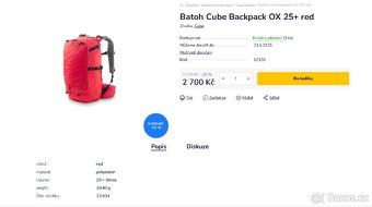 Batoh Cube Backpack OX 25+ RED - 5