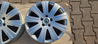 Alu kola originál Škoda Superb 5x112 6x17 ET45 3T0 601 025 J - 5