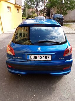 Peugeot 206+; po servisu a STK; modrá metalíza; benzín - 5