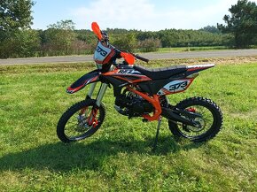 Pitbike Thunder 140cc 19/16 E-start oranžová - 5