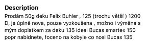 Výběhová deka Felix Buhler 125cm 50 g - 5