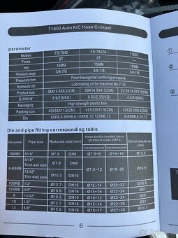 Hydraulický lis na hadice, Krimpovací lis na hadicové spojky - 5