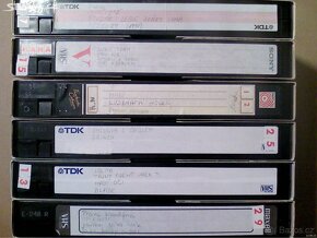 VHS kazety, cena za krabici 1kg - 5