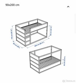 IKEA KURA oboustranná postel - 5