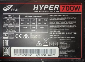 Zdroj PC Fortron Hyper HP700S 700W ATX "PPA7003101" - 5