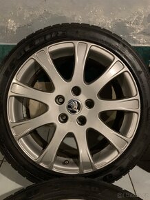 Alu kola Škoda R17 5X112 ZIMNÍ PNEU 225/45 R17 T - 5