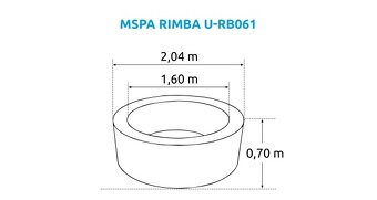 Vířivý bazén MSPA Rimba U-RB061 - 5