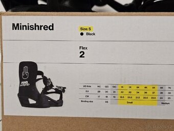 Zánovní, dětské snowboardové vázání Bataleon Minishred S - 5