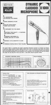 Mikrofon AKG D 1000C 200ohm vintage 60' - 5