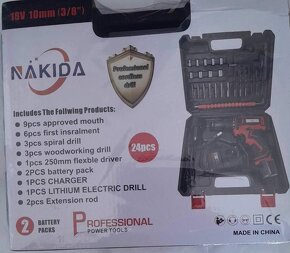 AKU vrtačka Fighter FT-1501++ 18V ++2 BATERIE - 5