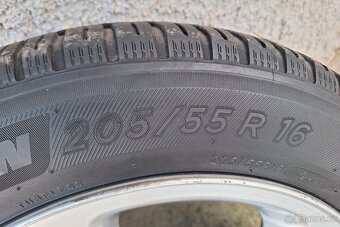 Alu kola R16 5x112 Audi + celoroční pneu 205/55/16 - 5