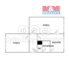 Pronájem, byt 2+1, 50 m2, Sokolov, ul. Marie Majerové - 5