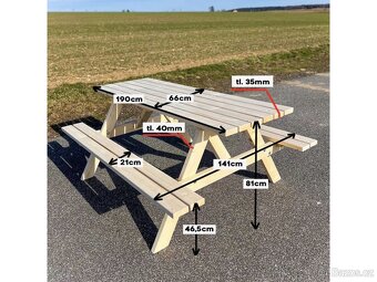 Pivní set / lavice do kiosku či na zahradu – IHNED SKLADEM - 5