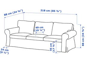 sedačka 3+2 ikea EKTORP - 5