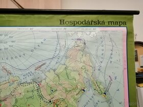 školní mapa Asie hospodářská mapa - 5