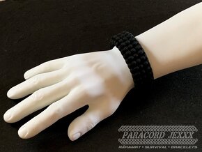 PARACORD náramek (18cm) black - 5