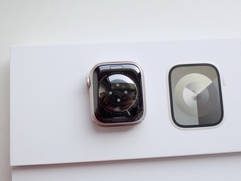 APPLE Watch Series 9 41mm Starlight - ZÁRUKA-TOP STAV-100%BA - 5