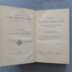 A. Sabatier – NÁSTIN FILOSOFIE NÁBOŽENSTVÍ – 1904 - 5