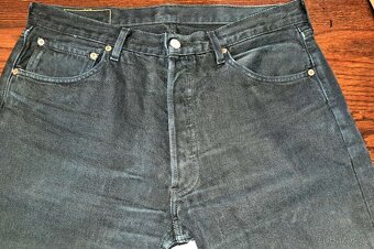 Prodám jeans/džíny Levi Strauss 501 černé - 5