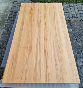 Nový rozkládací stůl buk masiv 90x160+100 cm - 5