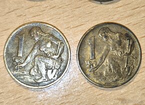 4 x stará 1 KČS - 1962, 1964, 1970, 1980. - 5