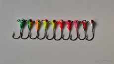 Lakované Jig hlavičky pro Ultralight přívlač set 10ks 1g 2cm - 5