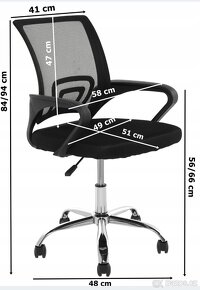 Otočná  židle  k psacimu stolu/ pc-nová - 5