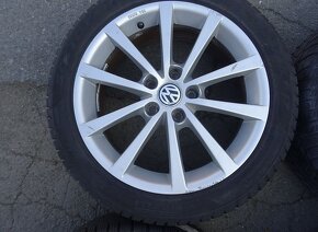 Alu disky na Volkswagen 17", 5x112,ET 45, zimní pneu - 5