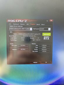 Herní Notebook Asus gaming dash tuf15 GeForce RTX 3050 TI - 5