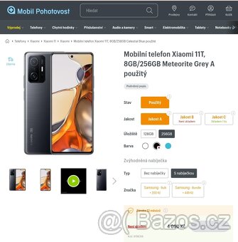 Mobilní telefon Xiaomi 11t, 8+4/256GB, jako nový, ZÁRUKA - 5