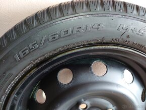 Pneu 165/60 R14 zimní k tomu přidám sněhové řetězy - 5