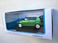 Model ŠKODA Fabia II RS Zelená metalíza "Rallye"  Abrex 1/43 - 5