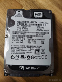 WD Black 2,5" 500GB a 320GB - testované - 5