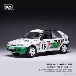 Modely Škoda Rallye 130 a Felicia Kit Car 1:18 IXO - 5