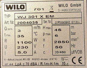 Domácí vodárna Wilo HWJ 301 EM - 5